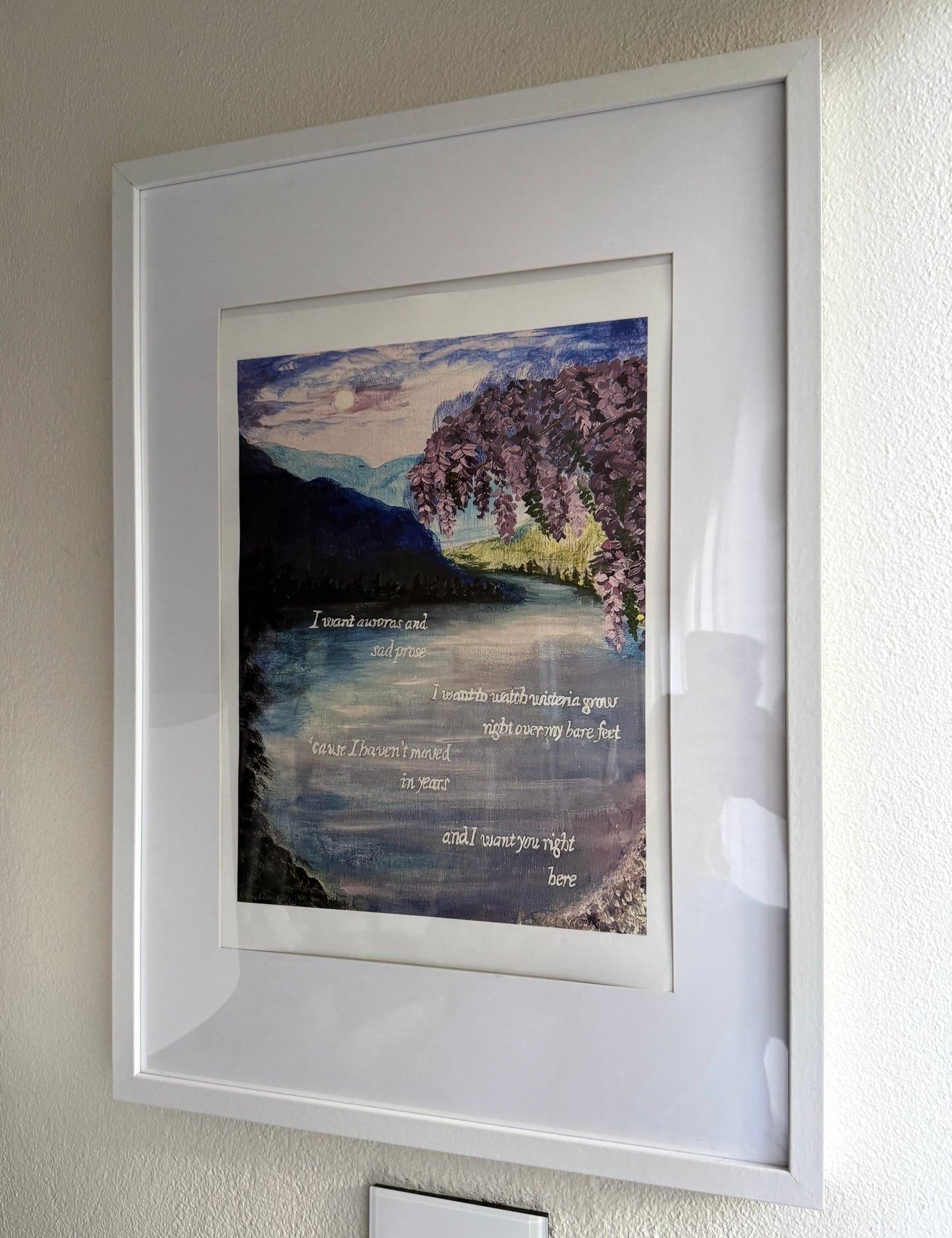 'the lakes' Original Artwork Matte Print 12" x 16"
