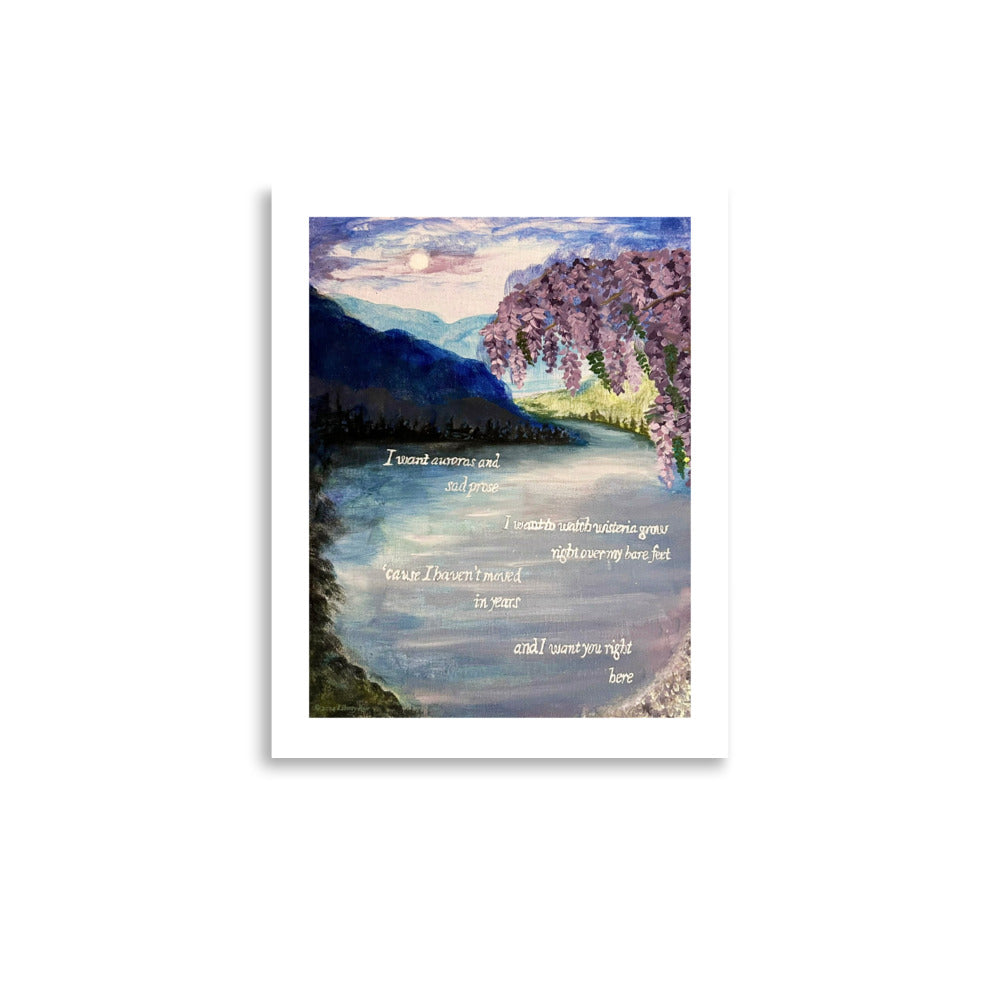 'the lakes' Original Artwork Matte Print 11" x 14"
