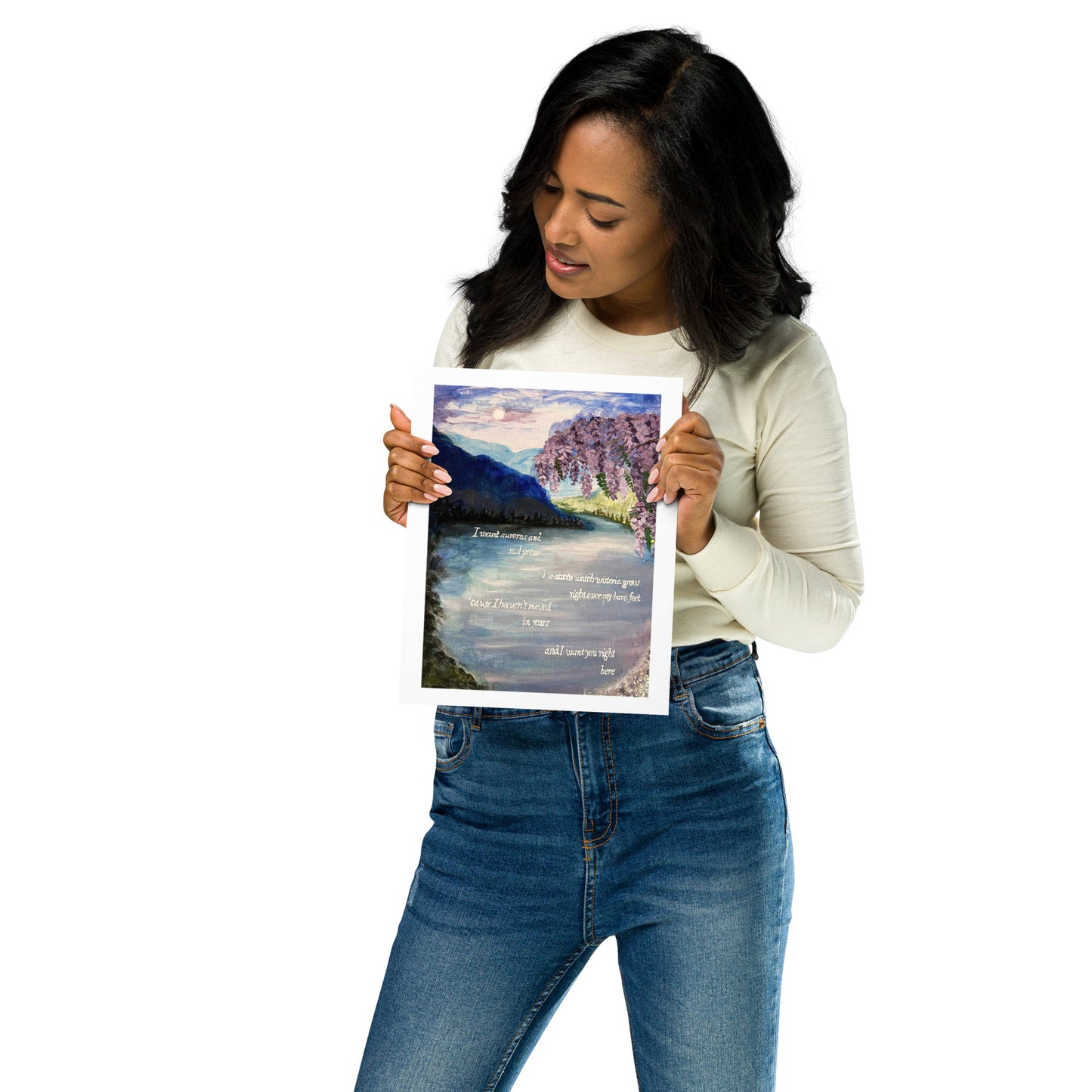 'the lakes' Original Artwork Matte Print 8" x 10"