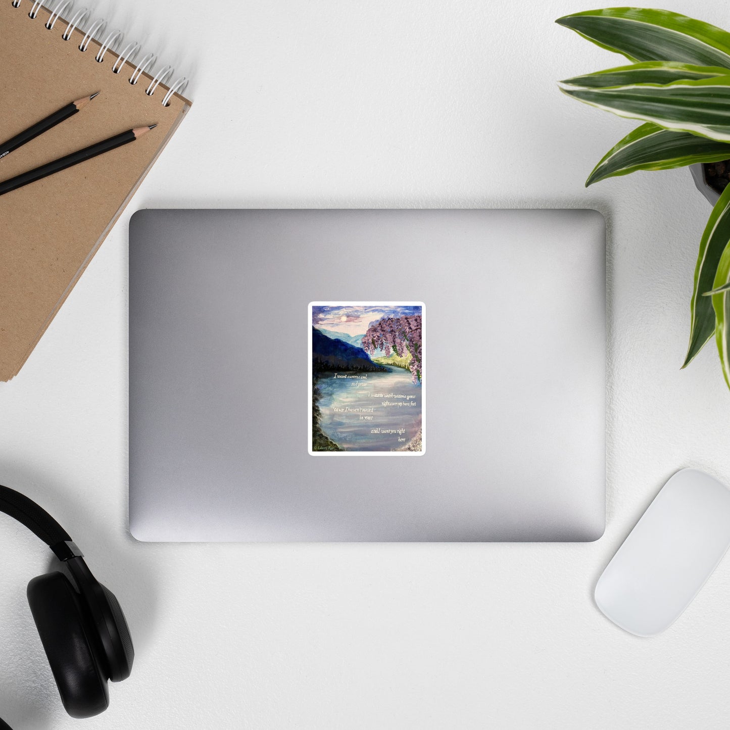 'the lakes' Original Artwork Sticker