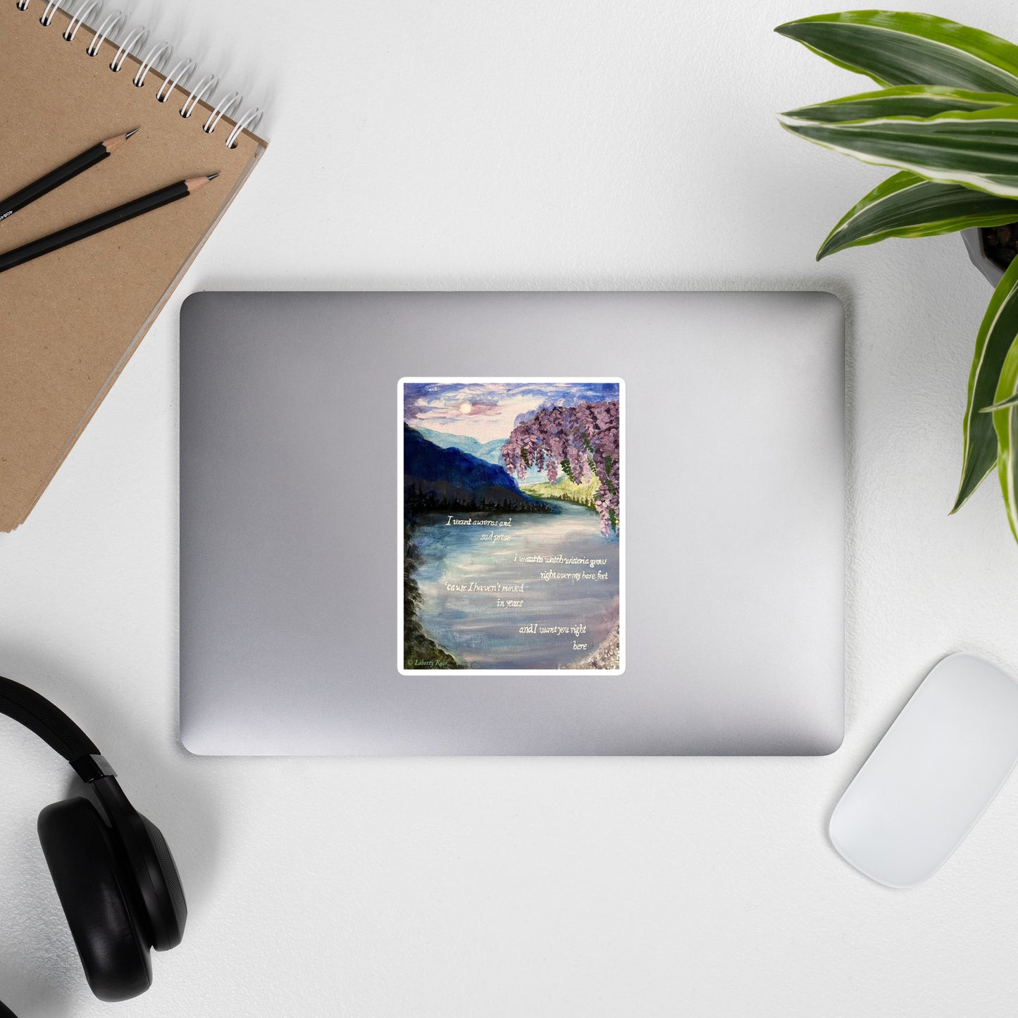 'the lakes' Original Artwork Sticker
