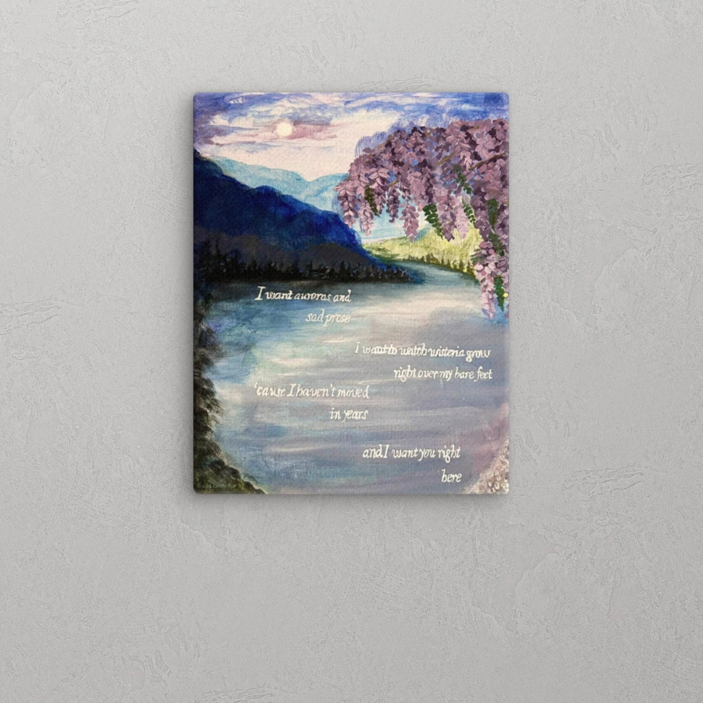 'the lakes' Original Artwork Print on Canvas