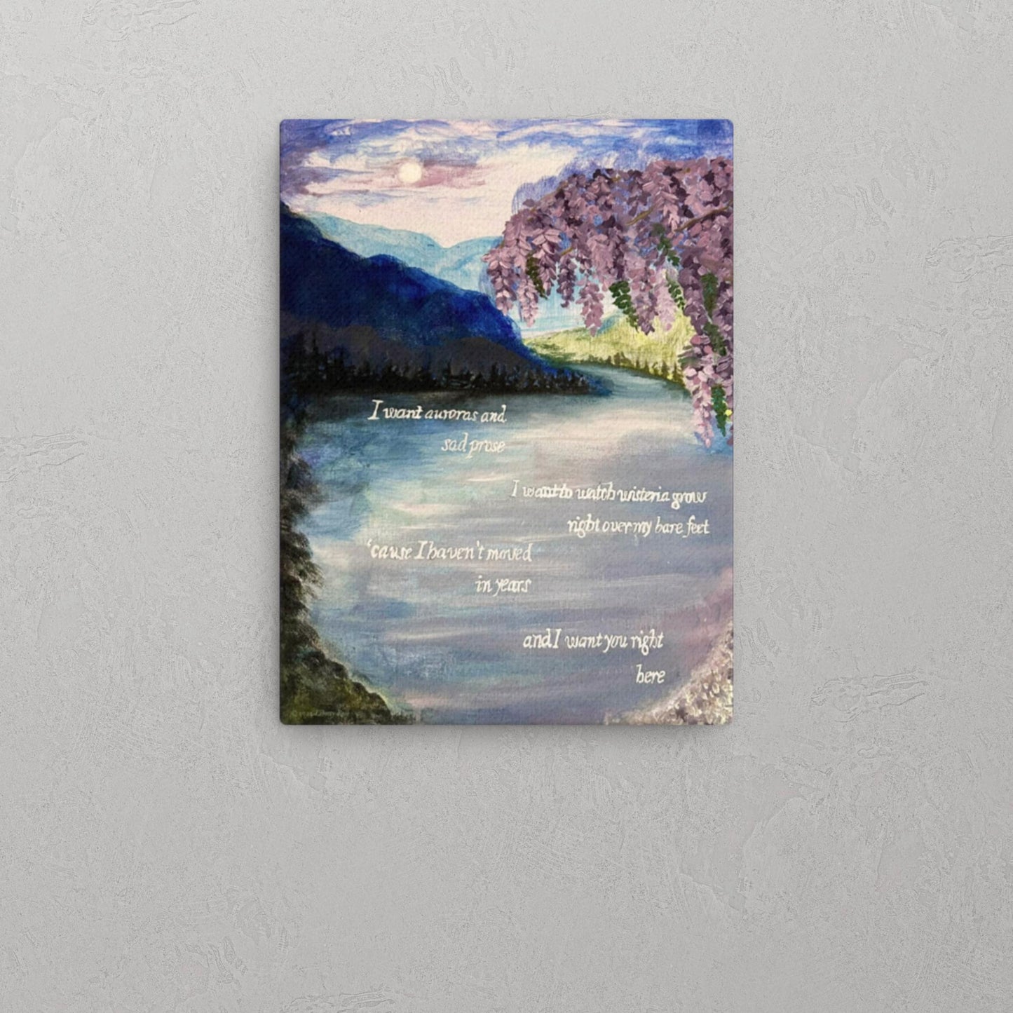 'the lakes' Original Artwork Print on Canvas