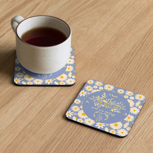The Best Day Coaster - Blue Daisies