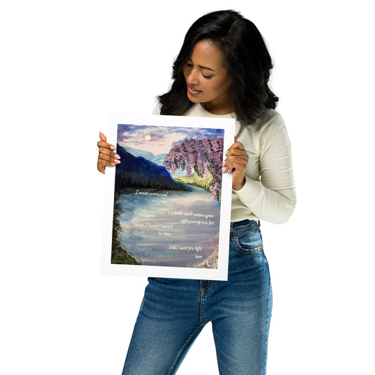 'the lakes' Original Artwork Matte Print 11" x 14"
