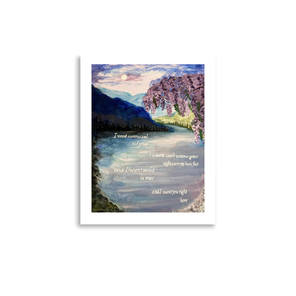 'the lakes' Original Artwork Matte Print 11" x 14"