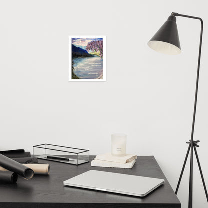 'the lakes' Original Artwork Matte Print  8" x 10"
