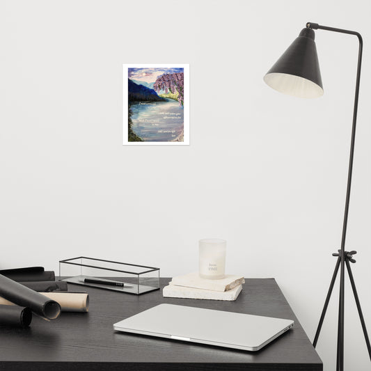'the lakes' Original Artwork Matte Print  8" x 10"